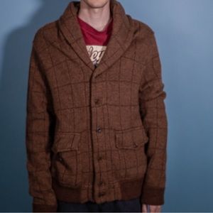 Polo Ralph Lauren Wool men’s XL cardigan sweater - professor academia style